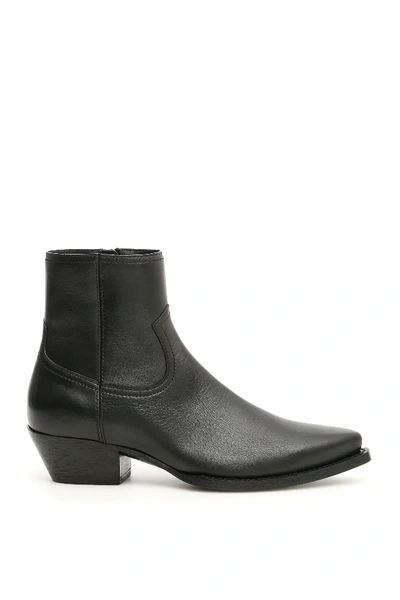 Shop Saint Laurent Lukas 40 Boots In Black