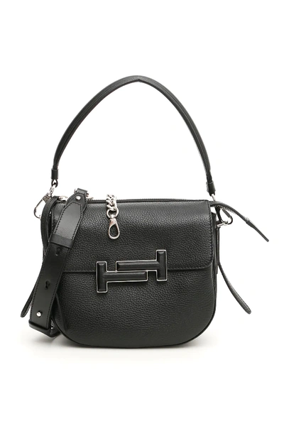 Shop Tod's Double T Satchel In Black