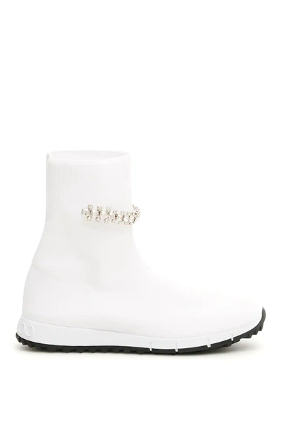 Shop Jimmy Choo Regena Sneakers In White