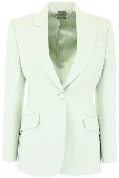 Shop Alexander Mcqueen Single-breasted Jacket In Green