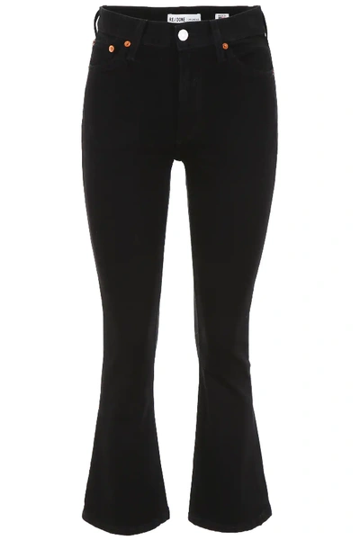 Shop Re/done Flare Jeans In Black