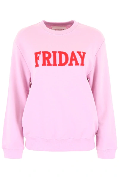 Shop Alberta Ferretti Friday Sweatshirt In Pink,red