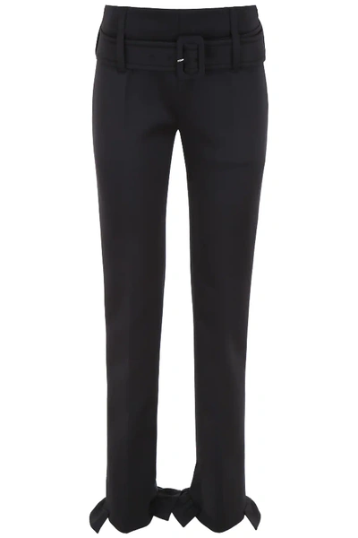 Shop Prada Formal Trousers In Black