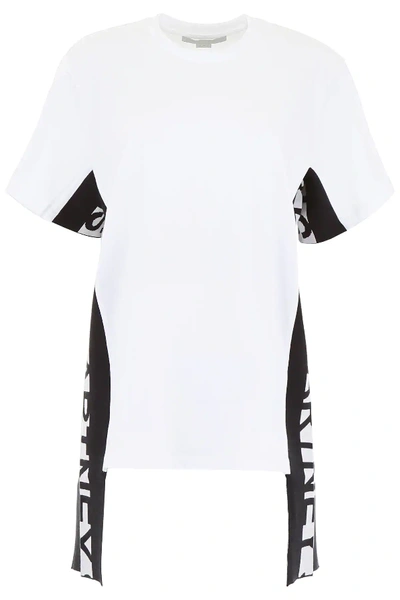 Shop Stella Mccartney T-shirt With Logo Bands In White