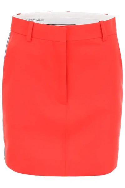 Shop Calvin Klein 205w39nyc Mini Skirt In Red