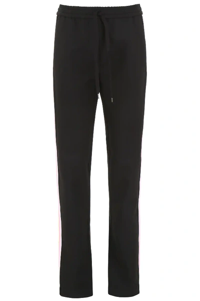 Shop N°21 Joggers With Side Band In Black,pink