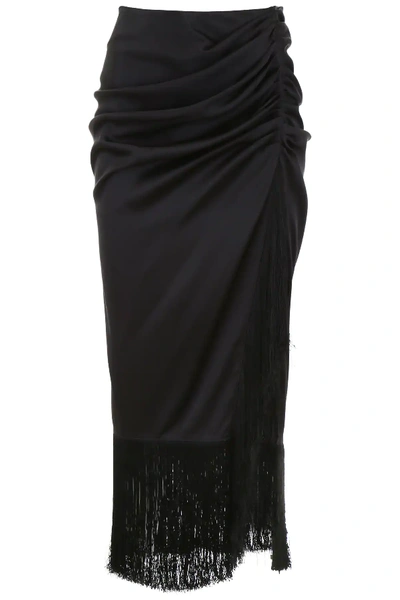 Shop Magda Butrym Alba Skirt In Black