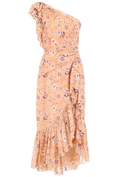Shop Ulla Johnson Belline Dress In Pink,brown