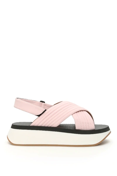 Shop Marni Platform Sandals In Pink