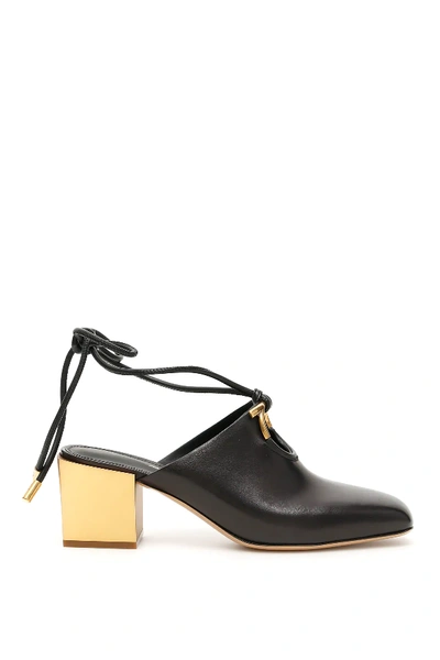 Shop Ferragamo Laino 55 Mules In Black