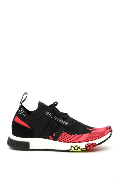 Shop Adidas Originals Nmd Racer Sneakers In Black,red