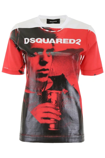 Shop Dsquared2 Dean Vicious In White,red