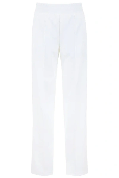 Shop Off-white Wide-leg Joggers In White,green