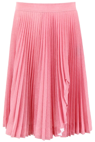 Shop Calvin Klein 205w39nyc Pleated Skirt In Pink