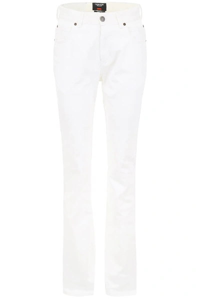 Shop Calvin Klein 205w39nyc Jaws Five Pockets Jeans In White