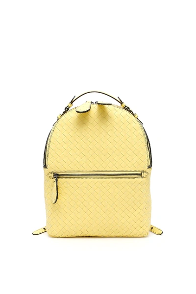 Shop Bottega Veneta Intrecciato Backpack In Yellow