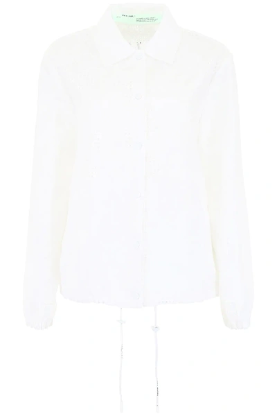 Shop Off-white Sangallo Coach Jacket In White