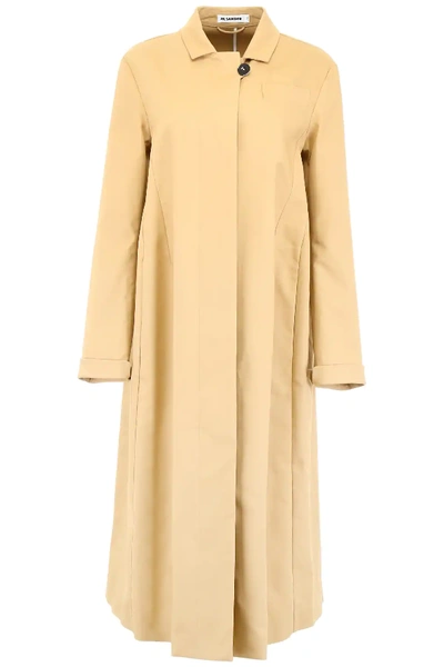 Shop Jil Sander Deconstructed Coat In Beige