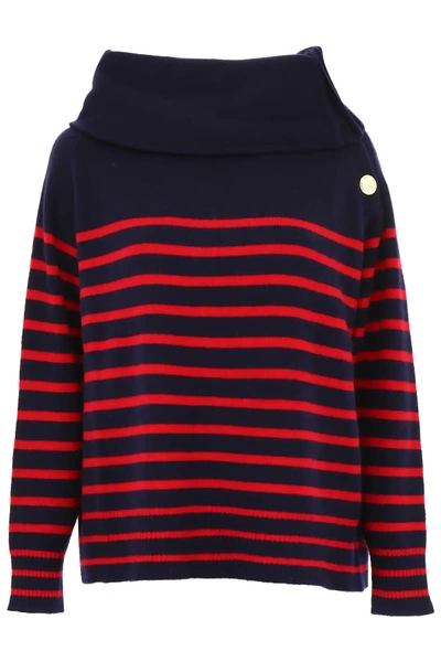 Shop Mes Demoiselles Corsaire Pull In Blue,red