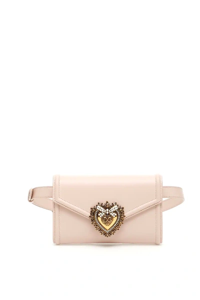 Shop Dolce & Gabbana Devotion Beltbag In Pink