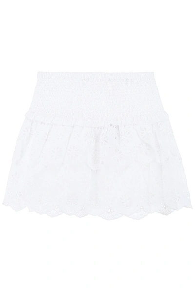 Shop Michael Michael Kors Sangallo Lace Skirt In White