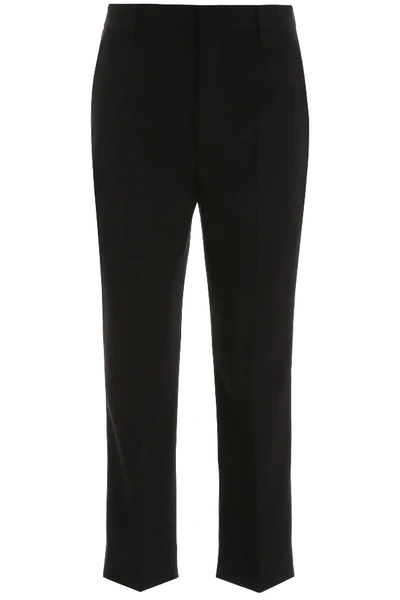 Shop Prada Classic Trousers In Black