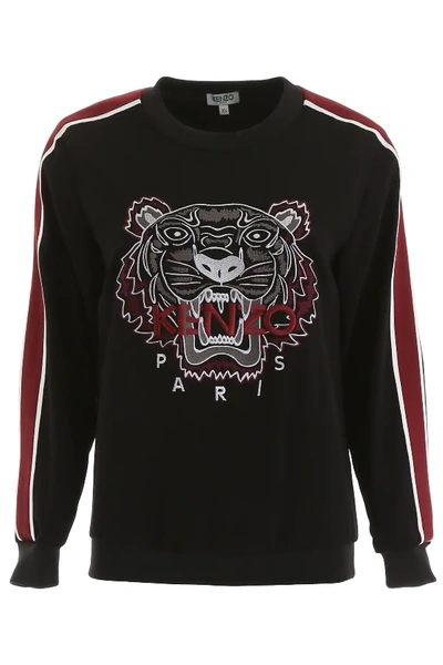 Shop Kenzo Tiger Sweatshirt In Black,red,white