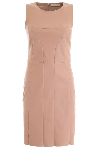 Shop Drome Nappa Dress In Pink,beige