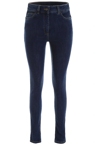Shop Moschino Teddy Bear Jeans In Blue
