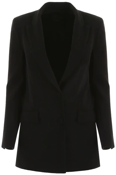Shop Pinko Single-breasted Jacket In Black