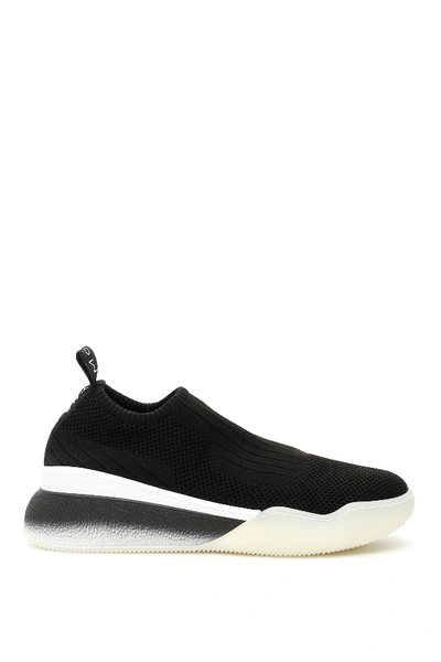 Shop Stella Mccartney Loop Sneakers In Black,white