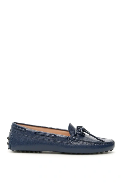 Shop Tod's Heaven Gommino Mocassins In Blue