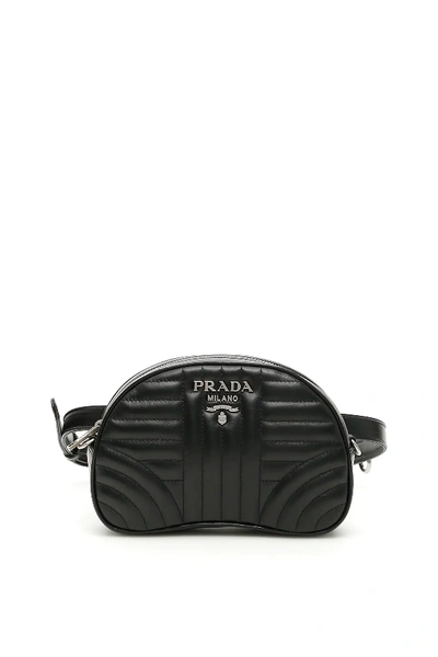 Shop Prada Diagramme Mini Bag In Black