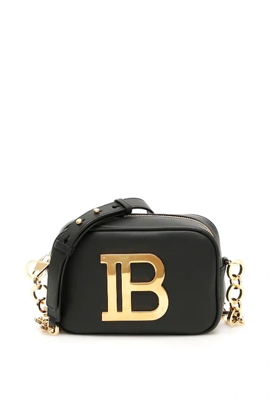 Shop Balmain B-camera Crossbody Bag In Black