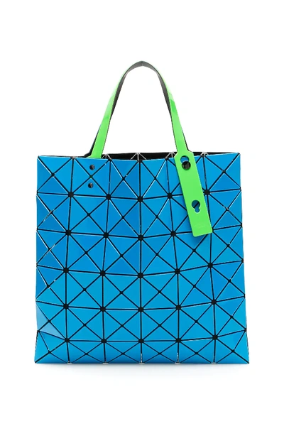 Shop Bao Bao Issey Miyake Lucent Tote Bag In Light Blue,green,black