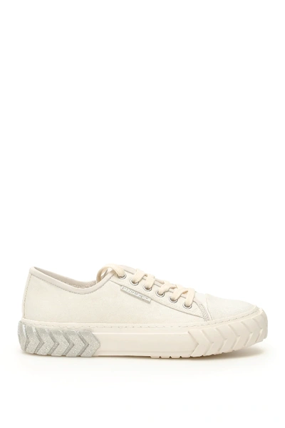 Shop Both Low Tyres Sneakers In White,silver