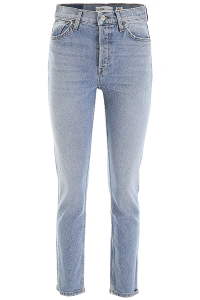 Shop Re/done Original Skinny Jeans In Light Blue