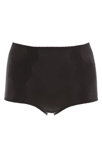 Shop Dolce & Gabbana Briefs With Lace In Black