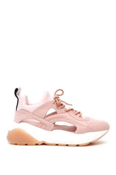 Shop Stella Mccartney Cut-out Eclypse Sneakers In Pink