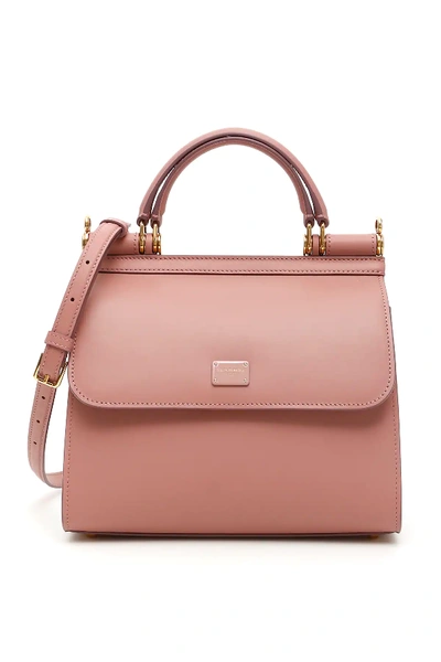 Shop Dolce & Gabbana Small Sicily 58 Bag In Pink