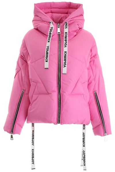 Shop Khrisjoy Khris Puffer Jacket In Fuchsia