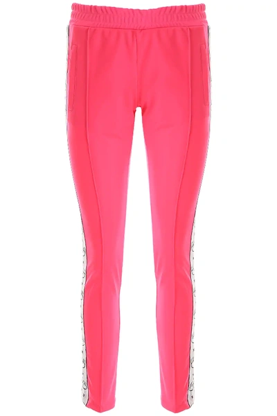 Shop Chiara Ferragni Logomania Trousers In Pink