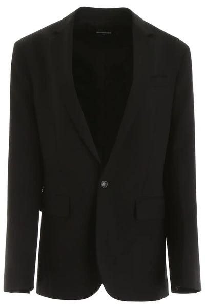 Shop Dsquared2 Oversized Blazer In Black