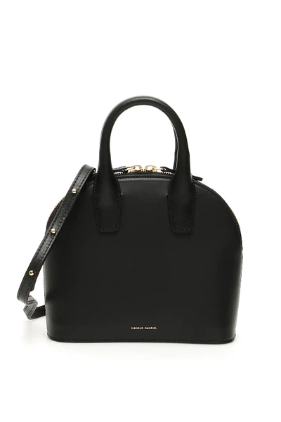 Shop Mansur Gavriel Top Handle Mini Bag In Black