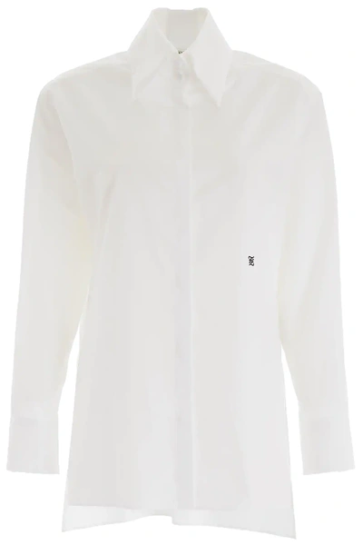 Shop Fendi Ff Karligraphy Shirt In White