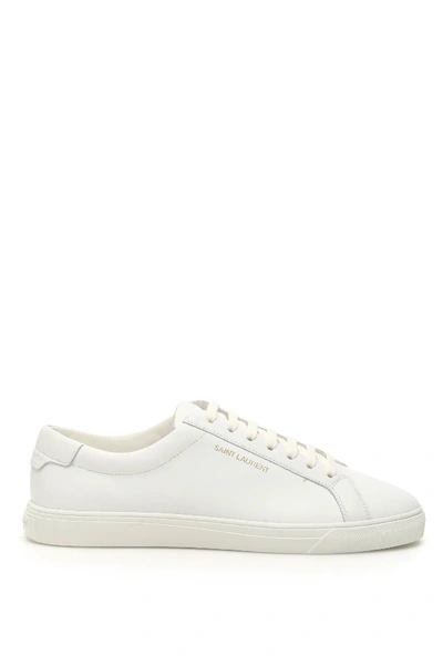 Shop Saint Laurent Andy Sneakers In White