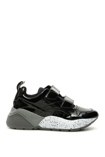 Shop Stella Mccartney Velcro Eclypse Sneakers In Black