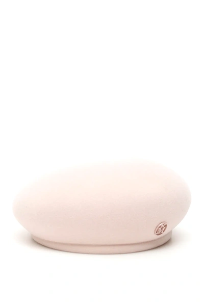 Shop Maison Michel New Bonnie Beret In Pink