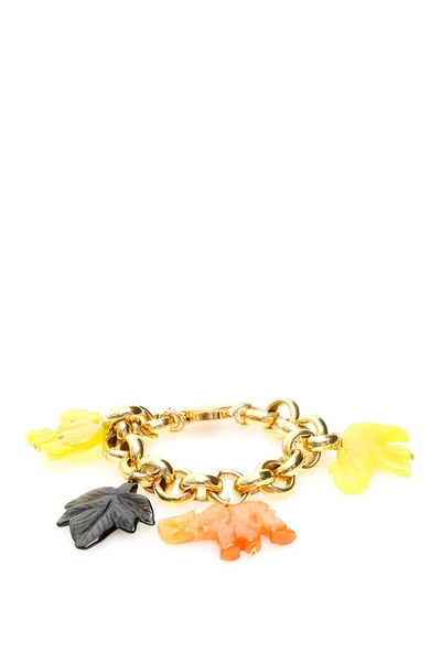 Shop Timeless Pearly Elephant Bracelet In Yellow,orange,black