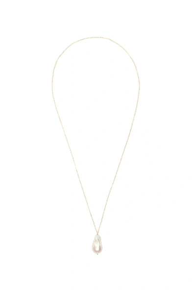 Shop Timeless Pearly Necklace With Pearl In White,gold